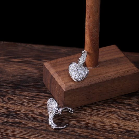 Sparkling Heart Earrings