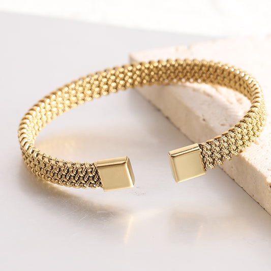 Elegant Braided Cuff Bracelet